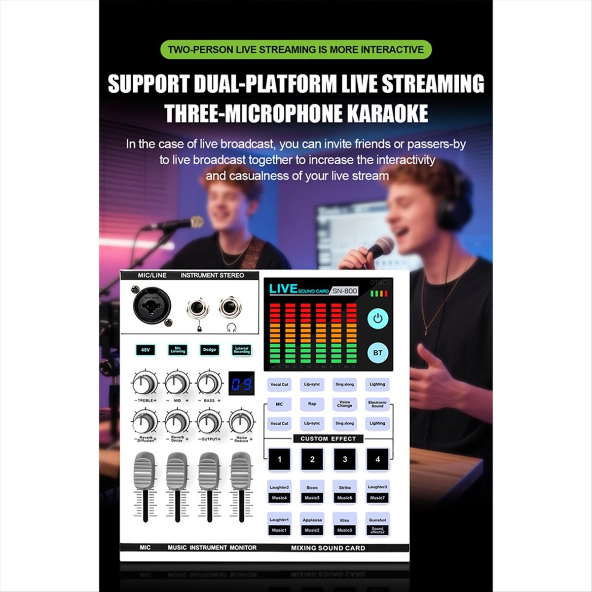 Audio Music Maker - Звуковая карта DTC5 SN800 для живых