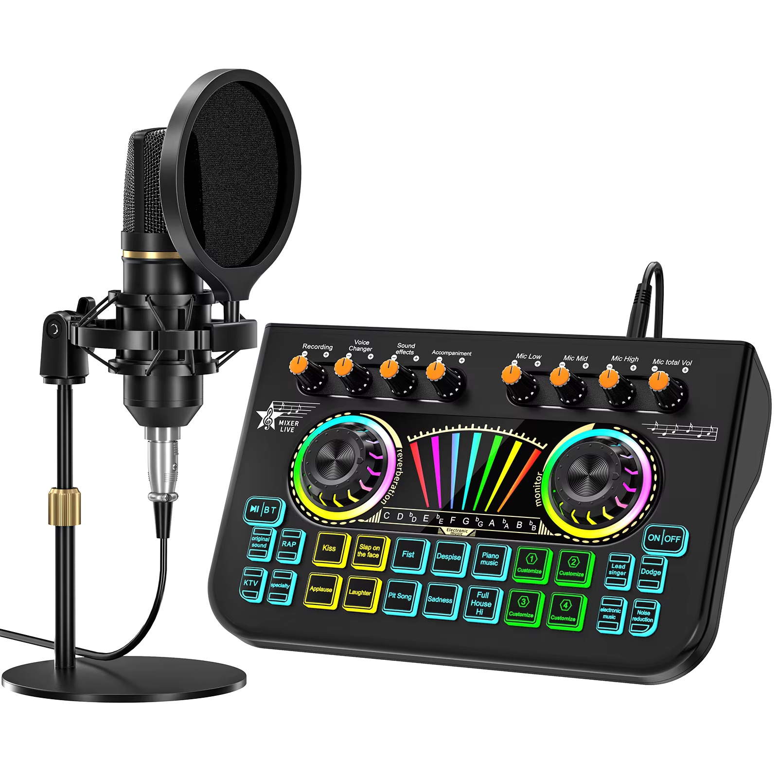 Audio Music Maker - Комплект микрофона для подкастов Tenlamp X3