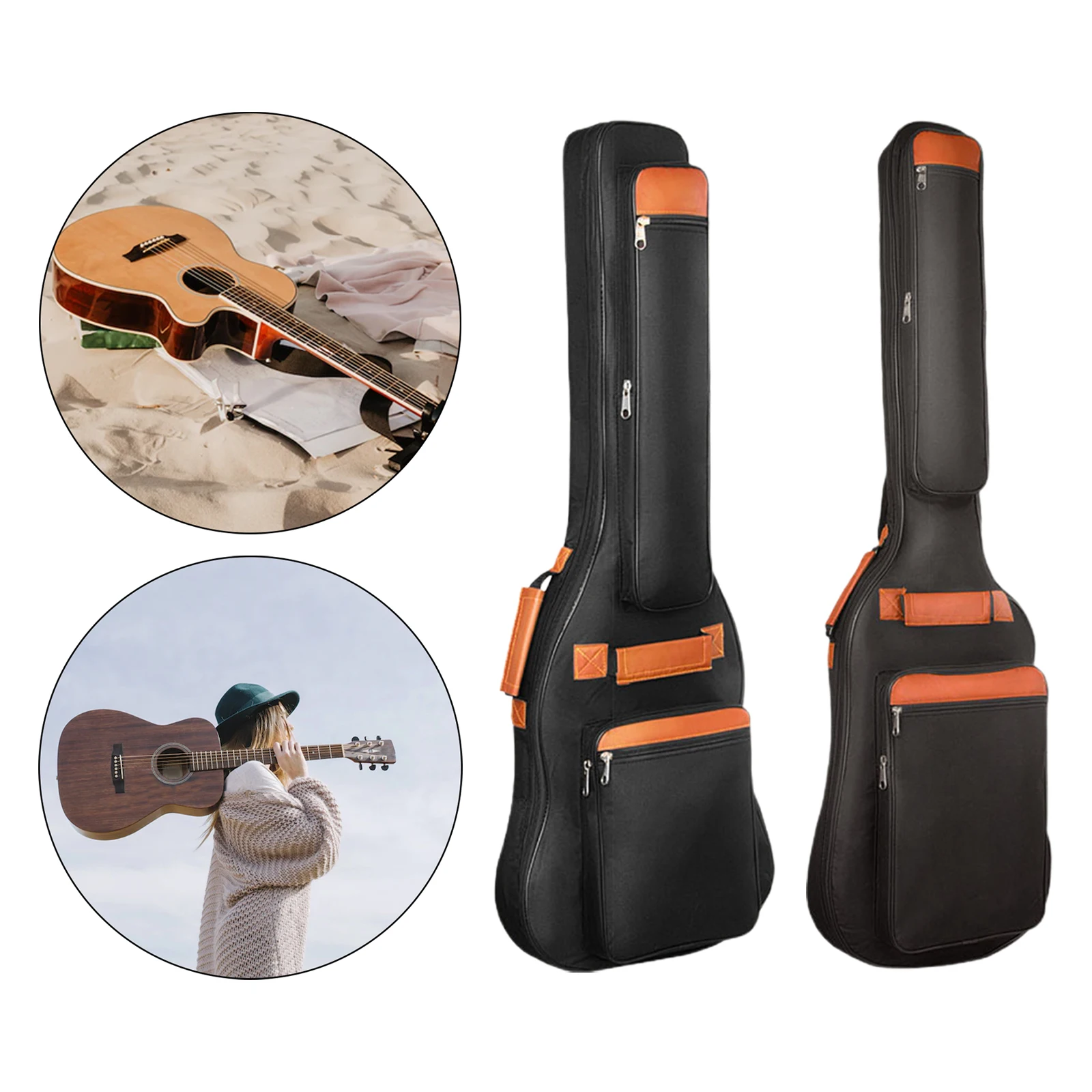 Case Guitar Gig Bag - Чехол для электрогитары/бас-гитары с 10-миллиметровой подкладкой,