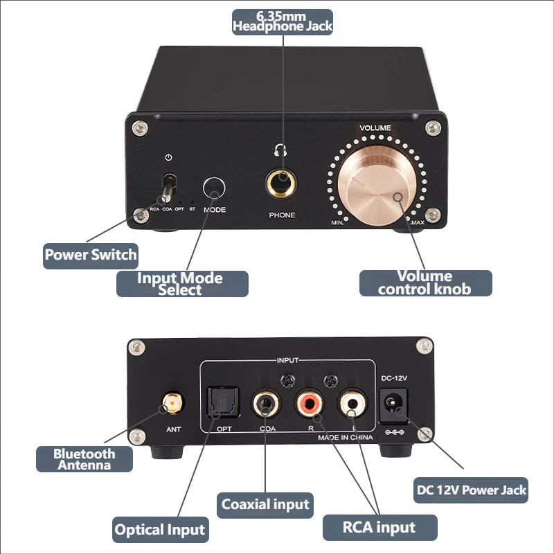 YJCO A938 DAC Hi-Fi усилитель  – обзор и цена Headphone Amplifier Dac